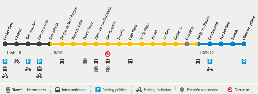 Pianta metro Siviglia mappa